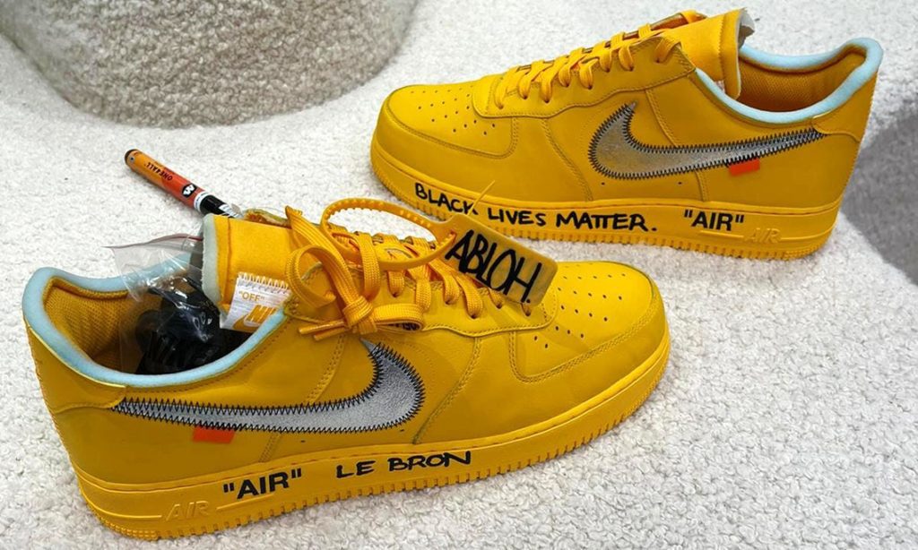 Rap Forte Virgil Abloh e LeBron James exibem novo AF1 da Off-White