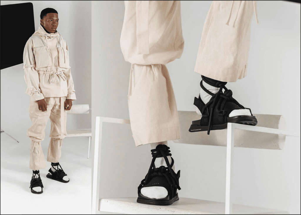 Rap Forte Jé Santiago protagoniza campanha da Rider e do estilista Pedro Andrade