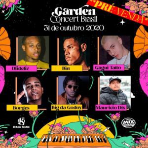 Rap Forte Garden Concert Brasil será o primeiro show de rap nacional com distanciamento social seguro.