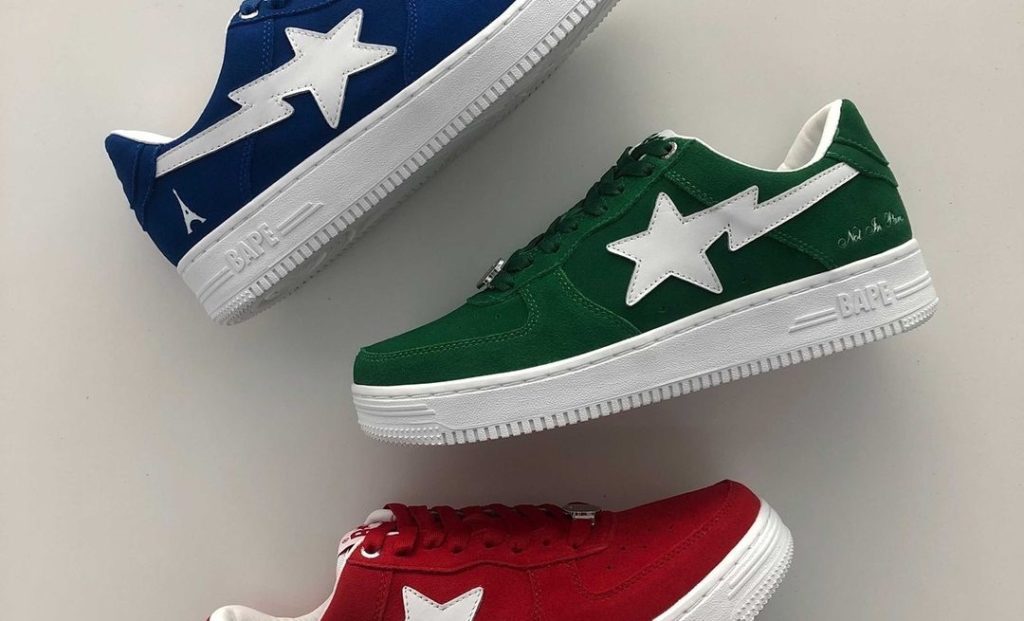Rap Forte BAPE e Highsnobiety tem três tênis em colaborção a caminho