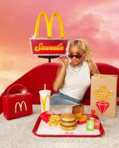 MC Donald's lança refeição em colaboração com a Saweetie