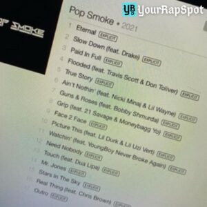 Suposta Tracklist do novo álbum de Pop Smoke por YourRapSpot