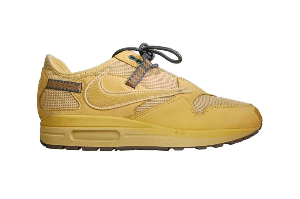 Rap Forte Travis Scott x Nike Air Max 1 'Wheat' será lançado até o fim do ano