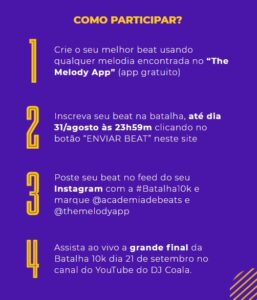 Rap Forte Academia de Beats realiza batalha valendo um pix de R$ 10 mil. Saiba como participar.