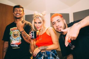 Rap Forte Xamã, Luísa Sonza, Gabi Melim e Kawe juntos no estúdio