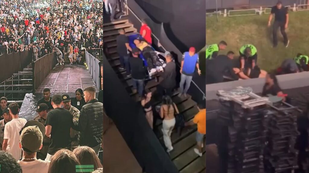 Rap Forte Rampa desaba e deixa cerca de 25 feridos durante o Rap Mix Festival em Goiânia